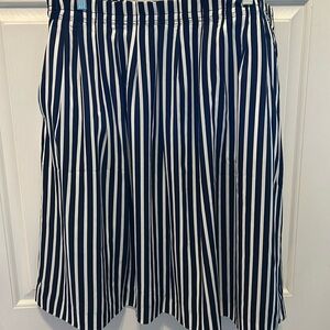 NWT JCREW Navy/White striped skirt